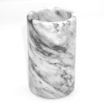 Wazon cylinder z szarego marmuru pakistańskiego (12,5 cm)